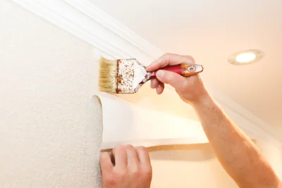 Pose de papier peint à Pogny — revêtements muraux et toiles de verre